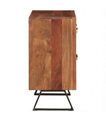 vidaXL Drawer Cabinet Honey Brown 70x35x70 cm Solid Wood Acacia