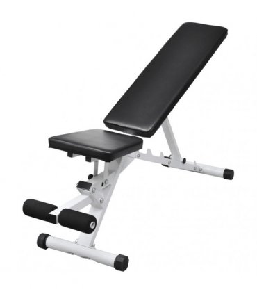 vidaXL Workout Bench with Barbell and Dumbbell Set 30.5 kg