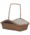 vidaXL Firewood Basket with Handle 61.5x46.5x58 cm Brown Willow