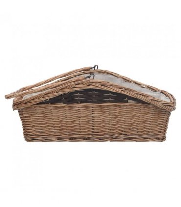 vidaXL Firewood Basket with Handle 61.5x46.5x58 cm Brown Willow