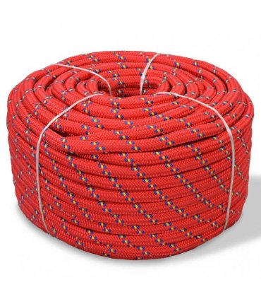 vidaXL Marine Rope Polypropylene 14 mm 250 m Red