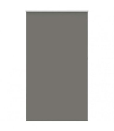 vidaXL Roller Blind Blackout Grey 140x210 cm Fabric Width 136.6 cm Polyester
