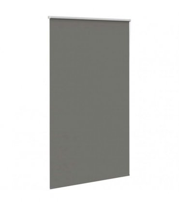 vidaXL Roller Blind Blackout Grey 140x210 cm Fabric Width 136.6 cm Polyester