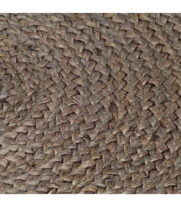 vidaXL Handmade Rug Jute Round 90 cm Grey