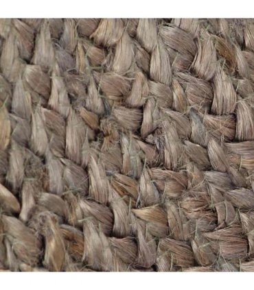 vidaXL Handmade Rug Jute Round 90 cm Grey