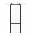 vidaXL Sliding Door with Hardware Set 76x205 cm ESG Glass&Aluminium