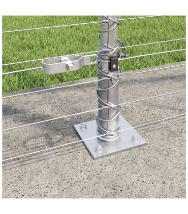 vidaXL Welded Wire Fence with Concrete Base 25 x 1.6 m Silver Mesh