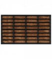 vidaXL Door Mat Rectangular 45x75 cm Rubber and Coir