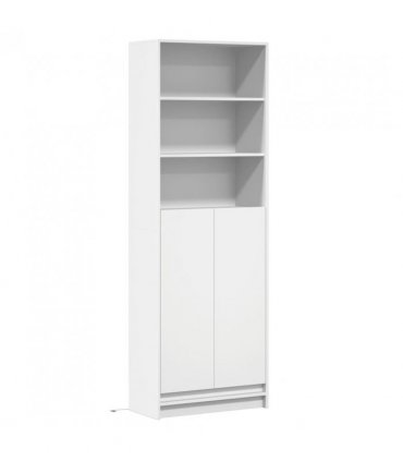vidaXL Highboard with LED White 69x32.5x200 cm Engineered Wood