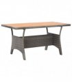 vidaXL Garden Table Grey 120x70x66 cm Solid Acacia Wood