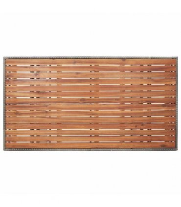 vidaXL Garden Table Grey 120x70x66 cm Solid Acacia Wood