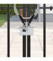 vidaXL Padlock 12 pcs Silver Steel