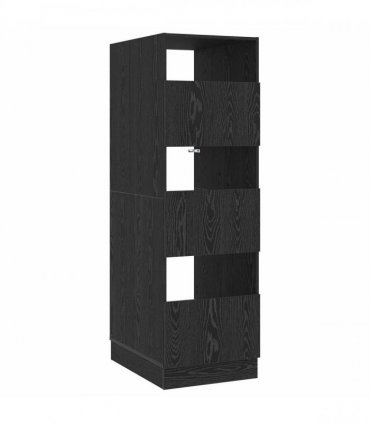 vidaXL Laundry Cabinet Black Oak 50 x 68 x 162 cm Engineered wood