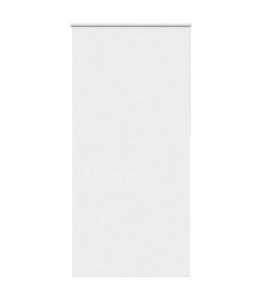 vidaXL Roller Blind Blackout White 90x210 cm Fabric Width 85.7 cm Polyester
