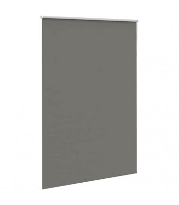 vidaXL Roller Blind Blackout Grey 160x230 cm Fabric Width 156.6 cm Polyester