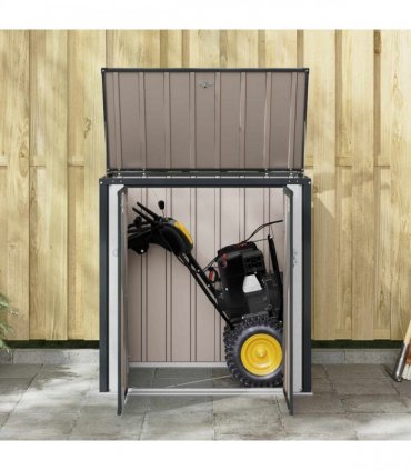 vidaXL Garden Storage Box Black 101.5 x 57 x 100.5 cm Steel