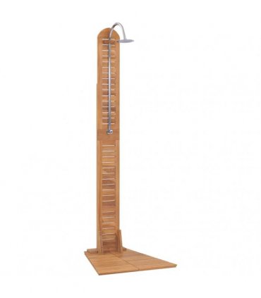 vidaXL Garden Shower Solid Teak 70x75x204 cm