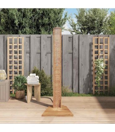 vidaXL Garden Shower Solid Teak 70x75x204 cm