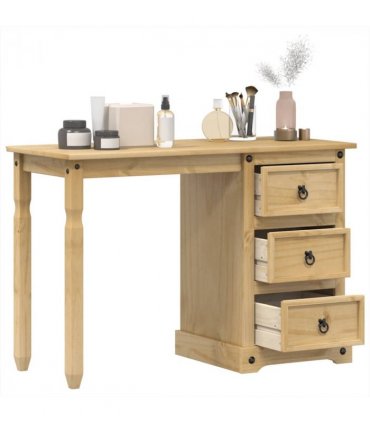vidaXL Dressing Table Corona 110x47x75 cm Solid Wood Pine