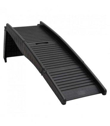 vidaXL Folding Dog Ramp Black 153x40x12.5 cm Plastic