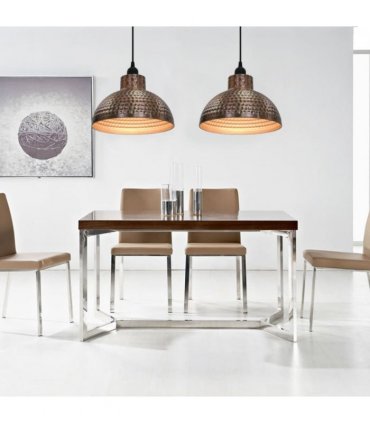 vidaXL Ceiling Lamps 2 pcs Semi-spherical Copper Colour