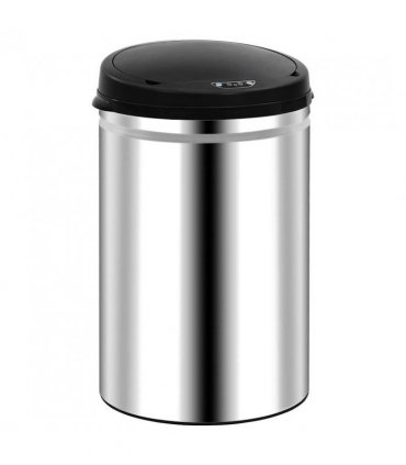 vidaXL Automatic Sensor Dustbin 30 L Stainless Steel