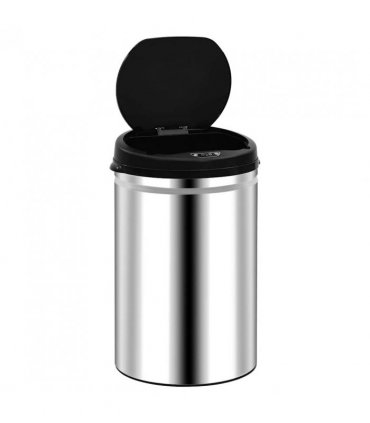 vidaXL Automatic Sensor Dustbin 30 L Stainless Steel