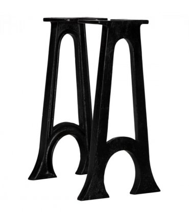 vidaXL Bench Legs 2 pcs with Arched Base A-Frame Cast Iron