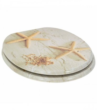 vidaXL Soft-Close Toilet Seat 2 pcs Yellow and White 44 x 38 cm