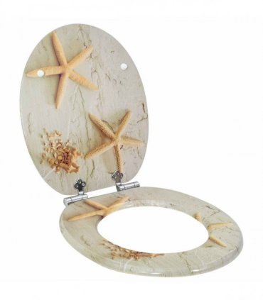 vidaXL Soft-Close Toilet Seat 2 pcs Yellow and White 44 x 38 cm