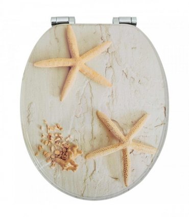 vidaXL Soft-Close Toilet Seat 2 pcs Yellow and White 44 x 38 cm