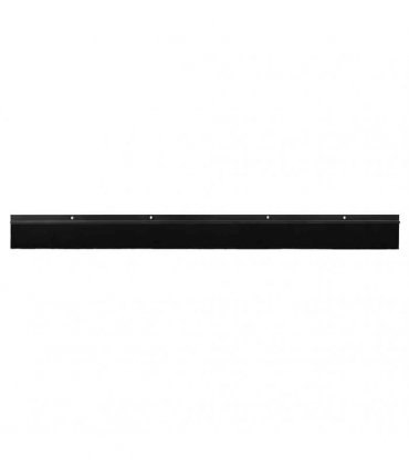 vidaXL Screw-on Door Brush Seals 2 pcs Black 100 cm Aluminium Alloy