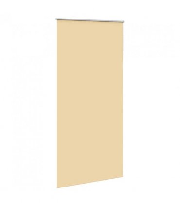 vidaXL Roller Blind Blackout Beige 115x230 cm Fabric Width 110.7 cm Polyester