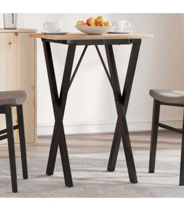 vidaXL Dining Table Legs X-Frame 40x40x73 cm Steel