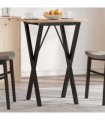 vidaXL Dining Table Legs X-Frame 40x40x73 cm Steel