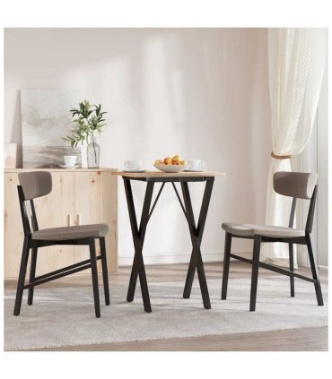 vidaXL Dining Table Legs X-Frame 40x40x73 cm Steel
