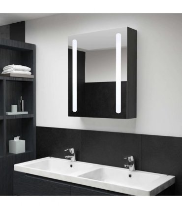 vidaXL LED Bathroom Mirror Cabinet 50x13x70 cm