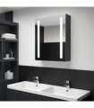 vidaXL LED Bathroom Mirror Cabinet 50x13x70 cm
