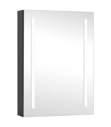 vidaXL LED Bathroom Mirror Cabinet 50x13x70 cm