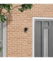 vidaXL Outdoor Wall Light Black 12 x 7 x 15 cm Stainless Steel