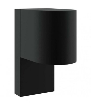 vidaXL Outdoor Wall Light Black 12 x 7 x 15 cm Stainless Steel
