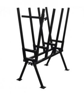 Black Powder-Coated Saw Horse for Woodworking