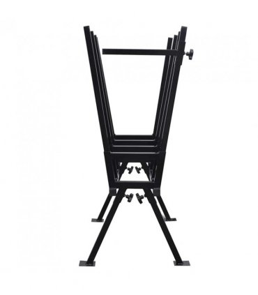 Black Powder-Coated Saw Horse for Woodworking