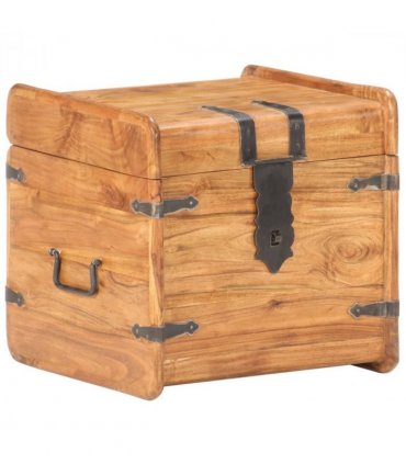 vidaXL Chest 40x40x40 cm Solid Acacia Wood