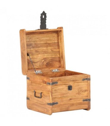vidaXL Chest 40x40x40 cm Solid Acacia Wood