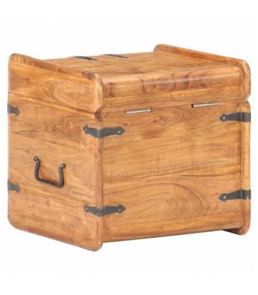vidaXL Chest 40x40x40 cm Solid Acacia Wood