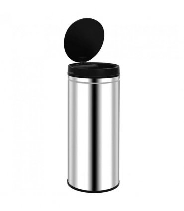 vidaXL Automatic Sensor Dustbin 80 L Stainless Steel
