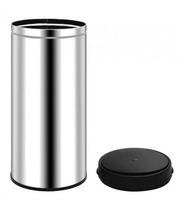 vidaXL Automatic Sensor Dustbin 80 L Stainless Steel