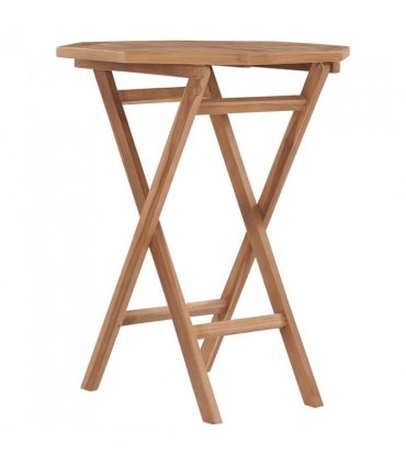 vidaXL Garden Dining Set | Teak | Solid teak wood | Compact | Foldable