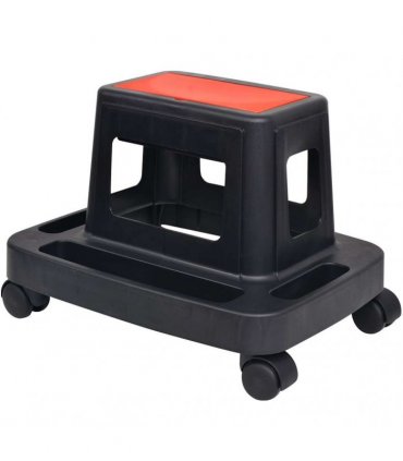vidaXL Rolling Workshop Stool with Storage 150 kg